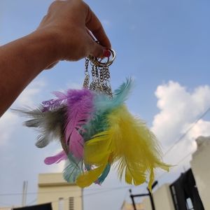 Feather keychains